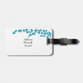 Aqua Blossom en bijkantoren Bagagelabel (Achterkant horizontaal)