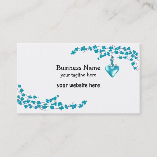Aqua Blossom Visitekaartje (Voorkant)