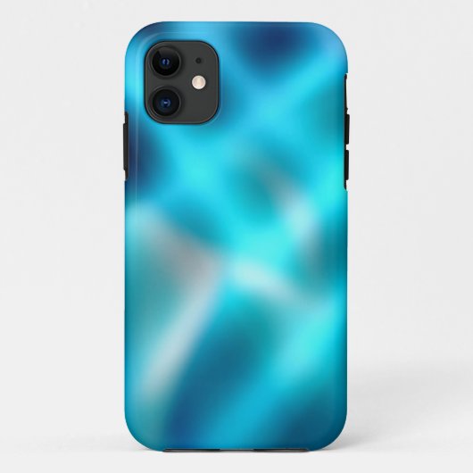 Aqua blue abstracte gradiënt Case-Mate iPhone case (Achterkant)