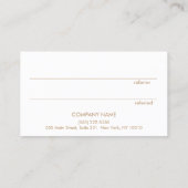 Aqua Blue Abstracte Waterverf Klantverwijzing Aanbevelingskaartje (Achterkant)