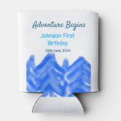 Aqua blue Adventure begint 1e verjaardag berg d Blikjeskoeler (Achterkant)