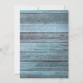 Aqua Blue Ahoy Het is een Boy Baby shower Kaart (Achterkant)