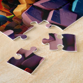 Aqua Blue Baby Dragon doorbreken Legpuzzel (Zijkant)