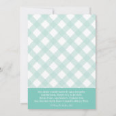 Aqua Blue BBQ-koppels Wedding Shower-uitnodigingen Kaart (Achterkant)