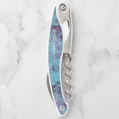 Aqua Blue Beach Party Kurkentrekker (Achterkant)