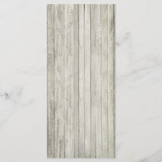 Aqua Blue Beach Rustic Wood String Lights Wedding Menu (Achterkant)