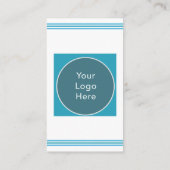 Aqua Blue Beach thema Visitekaartje (Achterkant)