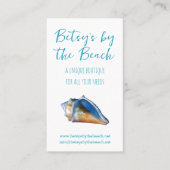 Aqua Blue Beach thema Visitekaartje (Voorkant)
