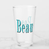 Aqua Blue Beau Name Logo, Glas (Voorkant)