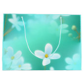 Aqua Blue Birthday Groot Cadeauzakje (Achterkant)