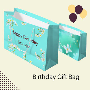 Aqua Blue Birthday Groot Cadeauzakje