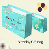 Aqua Blue Birthday Groot Cadeauzakje