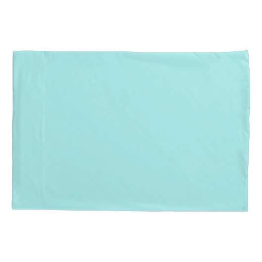 Aqua Blue Blauwgroen modern script meisjesmonogram Kussensloop (Achterkant)