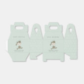 Aqua Blue Boys Little Sailor Nautical Baby shower Bedankdoosjes (Uitgevouwen)