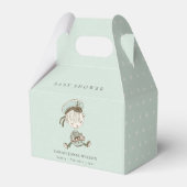 Aqua Blue Boys Little Sailor Nautical Baby shower Bedankdoosjes (Voorkant Zijde)