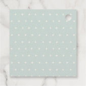 Aqua Blue Boys Little Sailor Nautical Baby shower Bedankjes Labels (Achterkant)