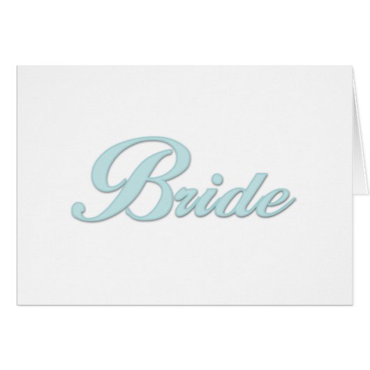 Aqua Blue Bride (Voorkant Horizontaal)