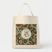 Aqua Blue Bride's Tas  Floral Wedding (Voorkant)