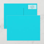 Aqua Blue Briefkaart (Voorkant / Achterkant)