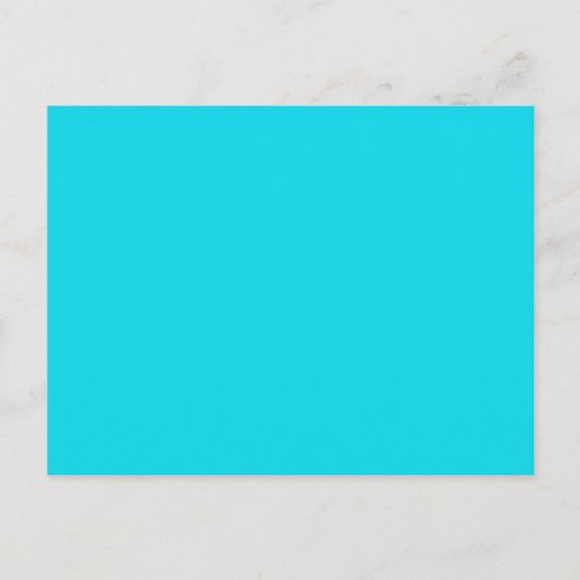 Aqua Blue Briefkaart (Voorkant)