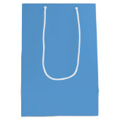 Aqua Blue Bruiloftsfeest Medium Cadeauzakje (Achterkant)