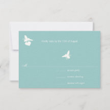 Aqua Blue Bumble Bee Heart Wedding