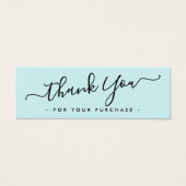 Aqua Blue Business logo bedankt dat je kaart hebt  (Voorkant)