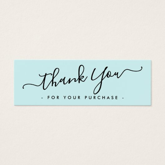 Aqua Blue Business logo bedankt dat je kaart hebt  (Voorkant)