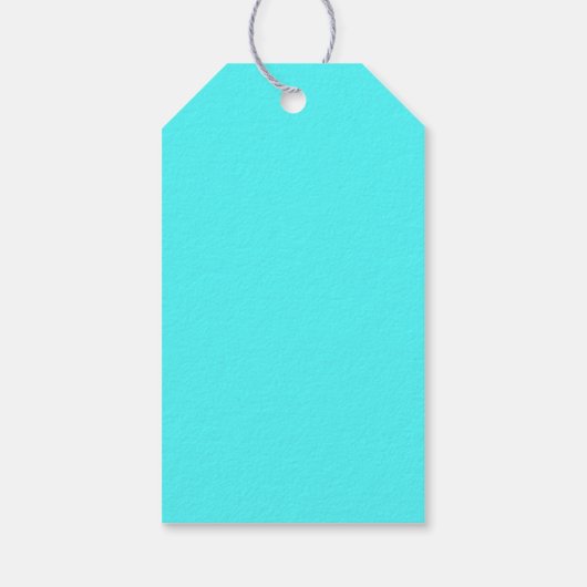Aqua Blue Cadeaulabel (Achterkant)