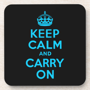 Aqua Blue Calm houden en doorgaan Drankjes Onderzetter