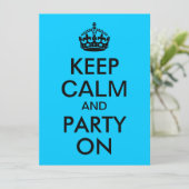 Aqua Blue Calm houden en doorgaan Kaart (Staand voorkant)