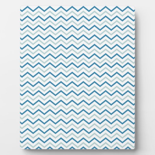 Aqua Blue Chevron Pattern Fotoplaat (Voorkant)