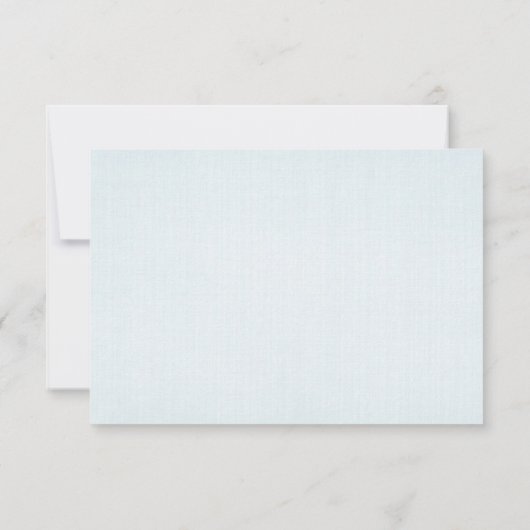 Aqua Blue Chevron RSVP Kaart (Achterkant)