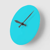 Aqua Blue Clock Ronde Klok (Hoek)