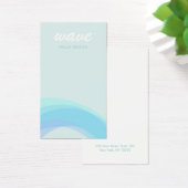 Aqua Blue Coastal Ocean Wave Visitekaartje (Bureau)