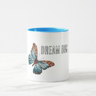 Aqua Blue Copper Butterfly Mok
