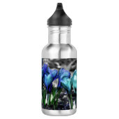 Aqua Blue Crocus Blooms Waterfles (Rechts)