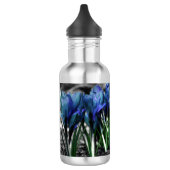 Aqua Blue Crocus Blooms Waterfles (Links)