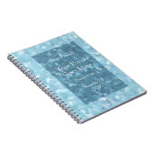 Aqua Blue Crystal Guest Book Notitieboek (Rechterzijde)