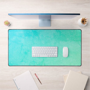 Aqua Blue Desk Mat - Grote Aangepaste Muismat