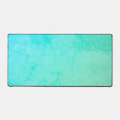 Aqua Blue Desk Mat - Grote Aangepaste Muismat (Voorkant)