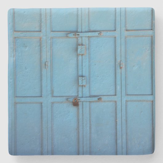 Aqua Blue-deurtextuur vanuit het Onderzetter Israë (Voorkant)