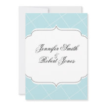 Aqua Blue Diamond Scallop Weddenschap