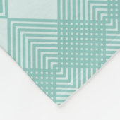 Aqua Blue Diamonds Circuit Argyle Patroon Fleece Deken (Hoek)