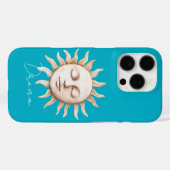 Aqua Blue droom Siciliaanse zon Case-Mate iPhone Case (Achterkant (horizontaal))
