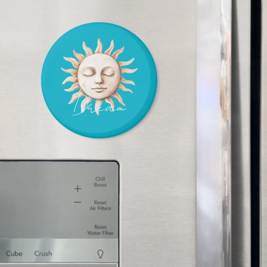 Aqua Blue droom Siciliaanse zon Magneet (Insitu (Koelkast))