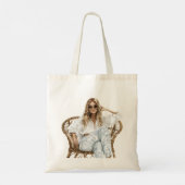 Aqua Blue droom Siciliaanse zon Tote Bag (Achterkant)