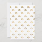 Aqua Blue en Gold Floral Virtual Shower Kaart (Achterkant)