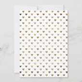 Aqua Blue en Gold Floral Wedding Update Kaart (Achterkant)