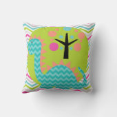 Aqua Blue en Pink Dragon Sierkussen (Achterkant)